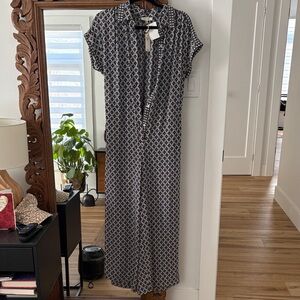 Max Studio Black/White Jumpsuit